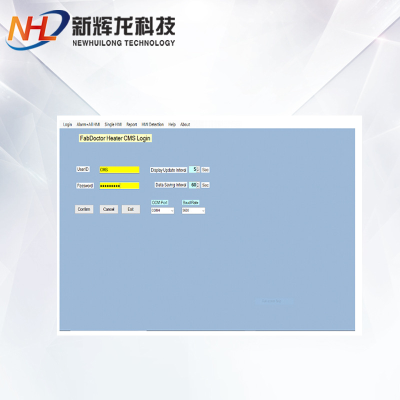 辉龙运行环境Windows系统 CMS系统 HMI数据  温度和报警信息