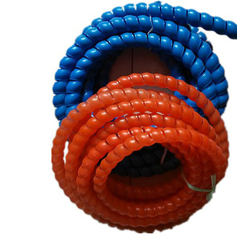 nylon plastic entangled in springs, pu springs, stretching fluids, high-pressure ducts supply.