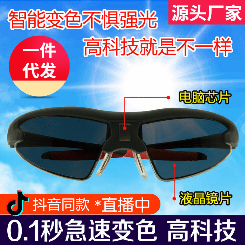 Zooming 0.1 seconds of smart-colored sunglasses and driving by night-vision drivers