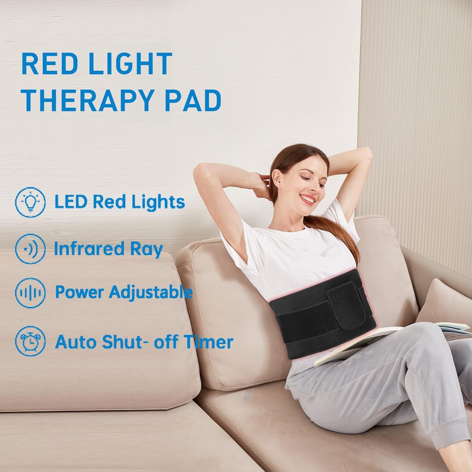 Hàng chéo Amazon Wireless Red Recal Belt 660.850 Thắt lưng điều trị bằng ảnh chụp