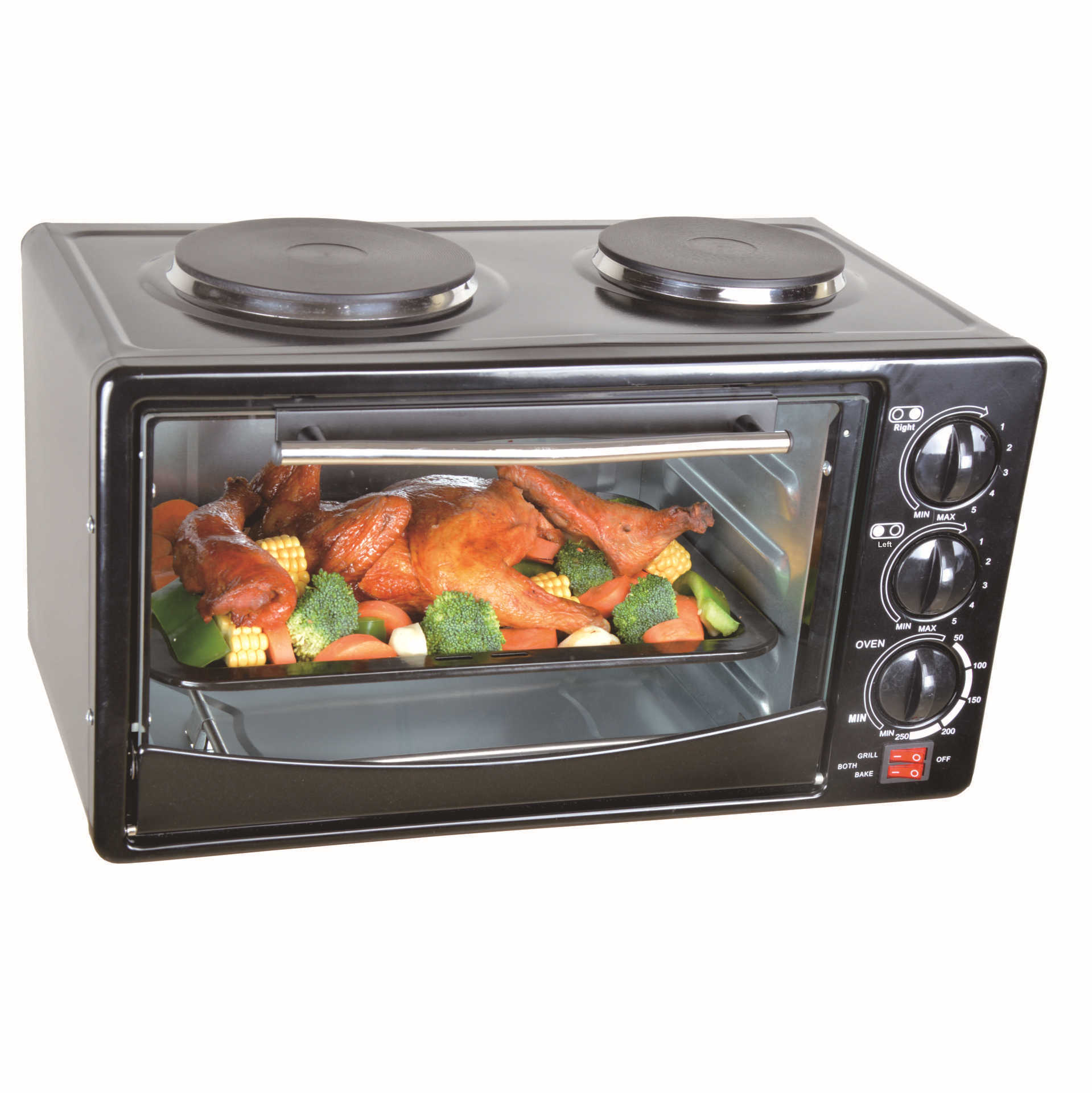 出口家用電烤箱帶雙竈ELECTRIC OVEN WITH HOTPLATE WITH GRILL