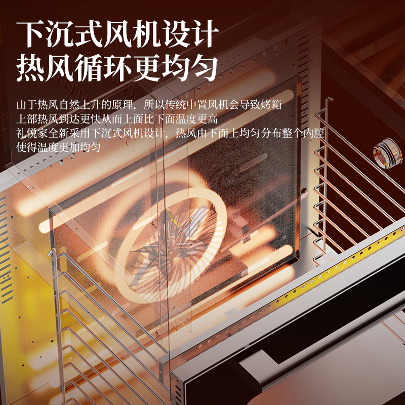 Homes of steam hot wind ovens for commercial large-volume egg mooncake bread baking