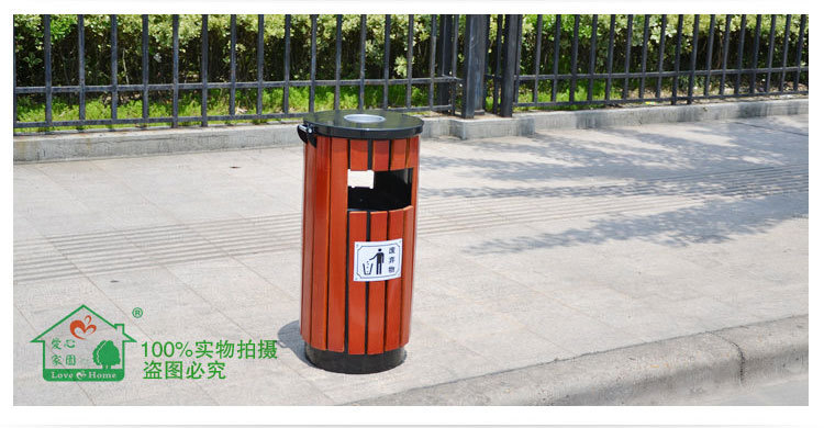 Direct sale, steel wood, outdoor waste bins, bins, bins.