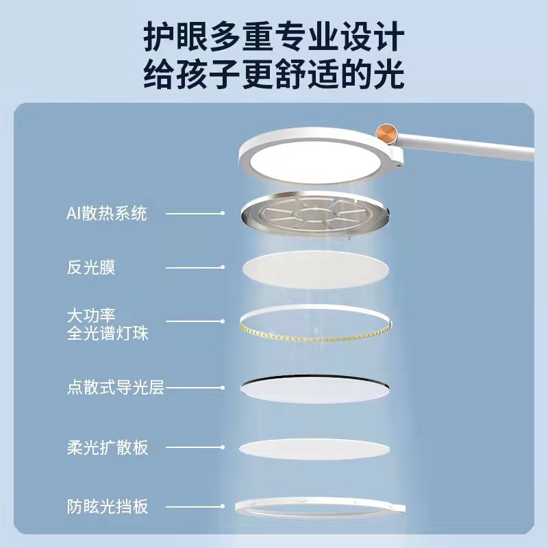 严选全光谱护眼台灯学生专用护眼led台灯儿童护眼灯学习灯阅读灯