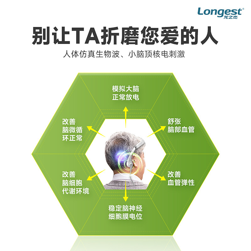 longest龍之傑腦循環電刺激儀改善腦部供血不足刺激肢體防萎縮