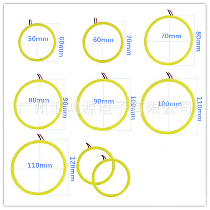 Mắt thiên thần LED chiếu sáng, ánh sáng COB, ánh sáng sương mù biến đổi, ánh sáng thiên thần lớn, ánh sáng trắng trong ánh sáng xe.