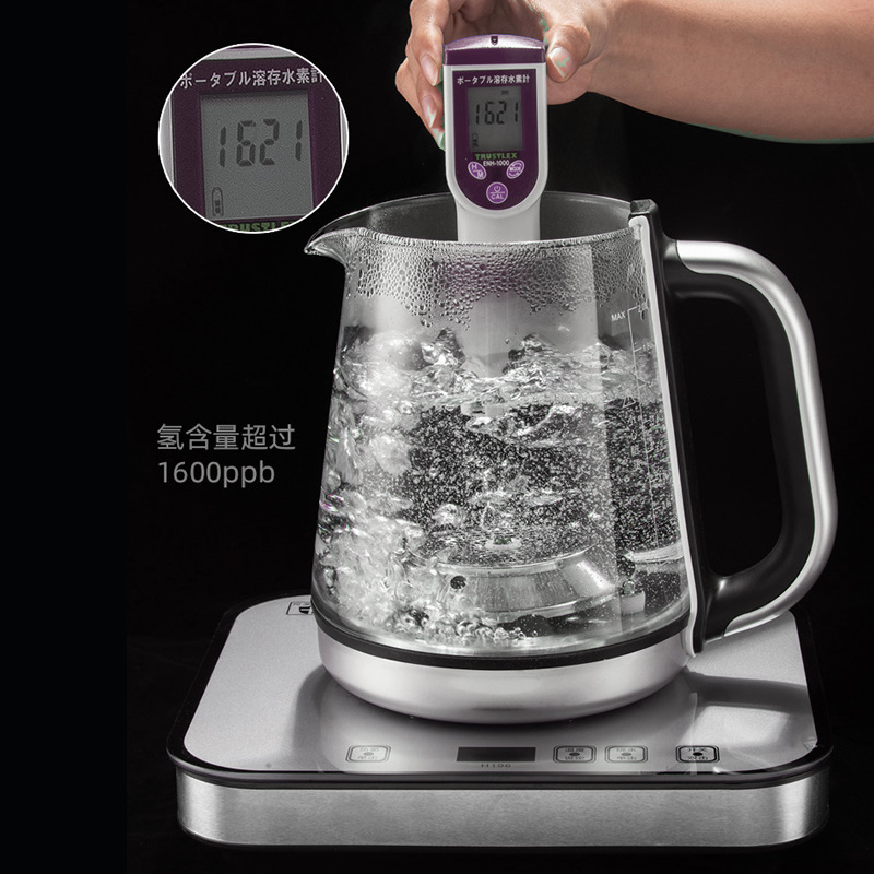 Những ấm nước giàu hydro Nhật cung cấp các bình dung dịch điện tử pha chế các ấm trà giàu hydro.