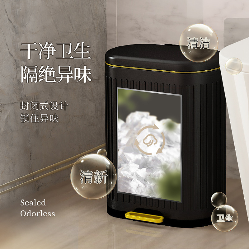 Gia đình lớn có thể mở nhà vệ sinh với thùng rác nhỏ