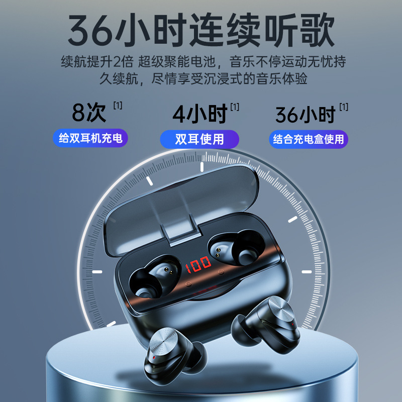Hàng chéo TWS-X11 Bộ tai nghe kết hợp với thiết bị nghe không dây cá nhân