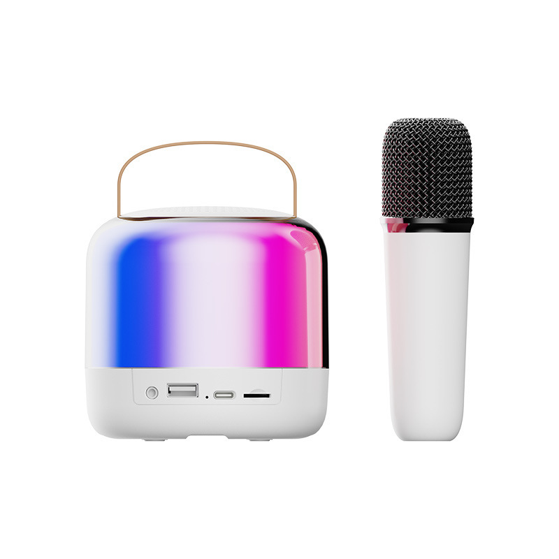 Y6 mô phỏng hộp màu xanh răng xanh mini K-sync home với micro không dây với một plug.