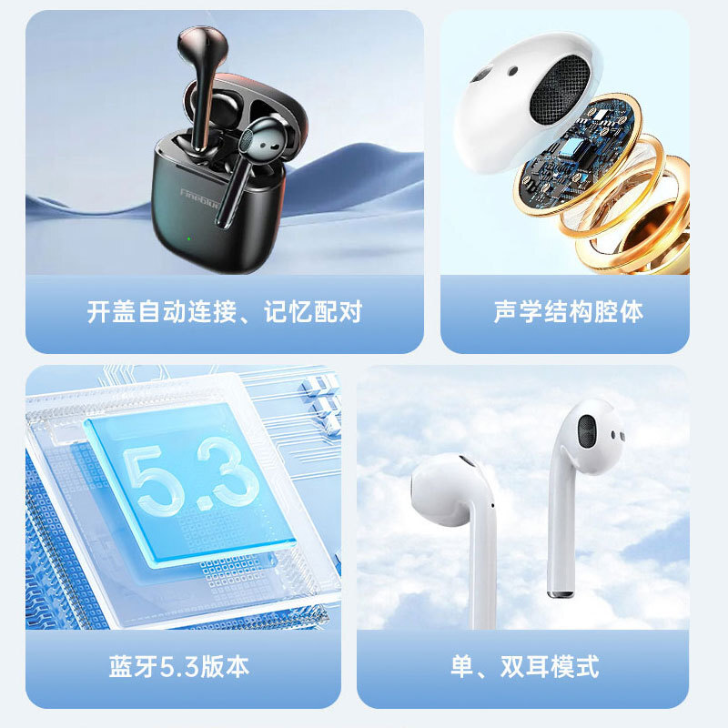 Nhà máy bán tai nghe VM1 màu xanh dương với một trò chơi nửa người nửa đường thật sự.