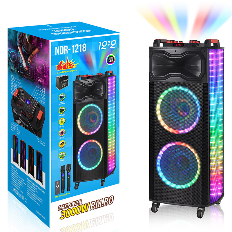 2 tá inch âm thanh của răng xanh bên ngoài nhà với quảng trường K- Down Lightbox với Super-heavy bass.