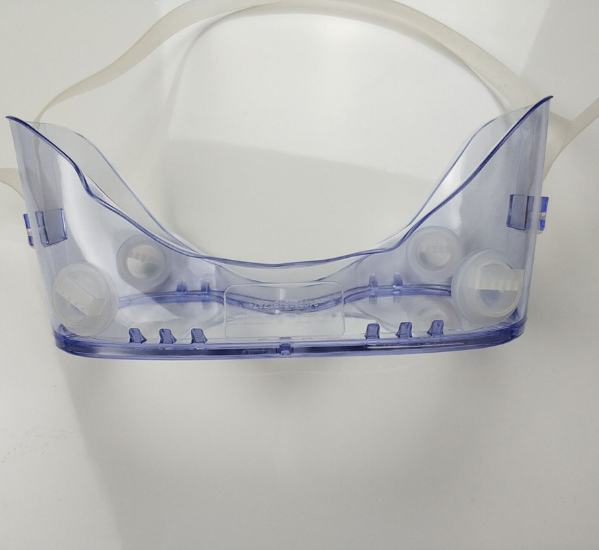 ETO One-time use of isolation eye patches Transparent PC mistproof lens PVC border, silicone headband