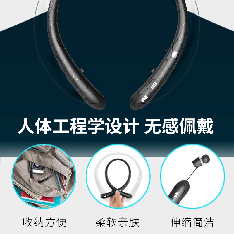 Tai nghe răng xanh kết hợp cổ với một cáng dài và một thời gian dài ở HX831.