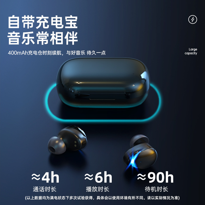 Phân phối hàng hóa xuyên lục địa TWS-CT01 cao độ âm thanh Wireless tai nghe tai nghe trái tim