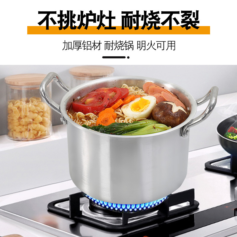 Aluminium pans, bảy bộ nồi súp cát và dày hơn để xuất khẩu các đầu bếp khách sạn thương mại