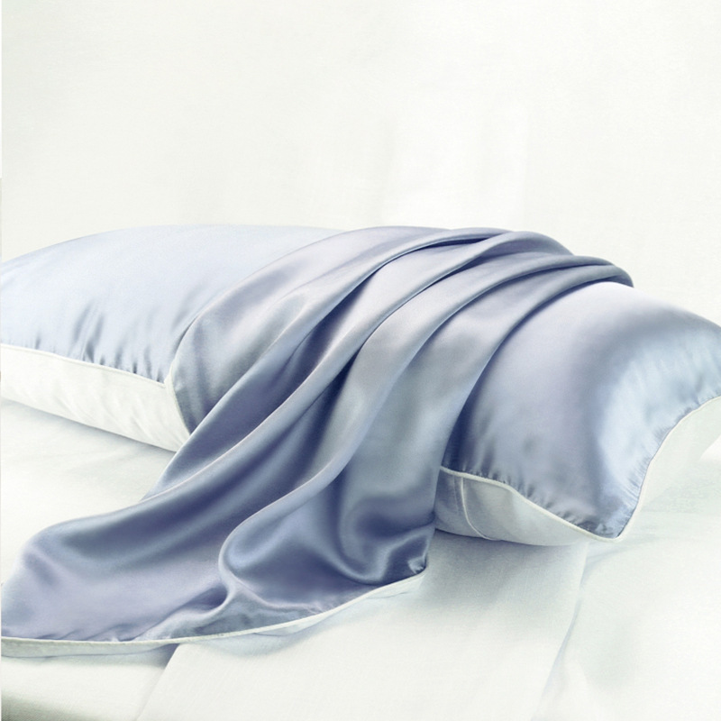 Vỏ gối 19m mijinx, vải lụa tơ màu tím 48*74