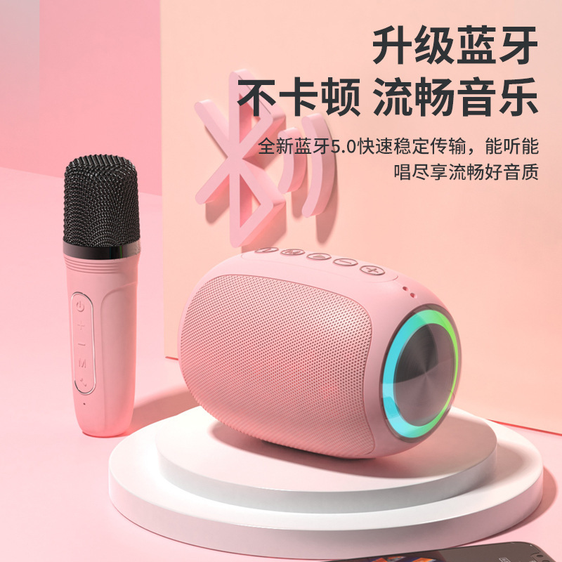Một ngôi nhà mới Wireless bằng tiếng bass k-sang và micro với một hộp thoại ngoài trời.