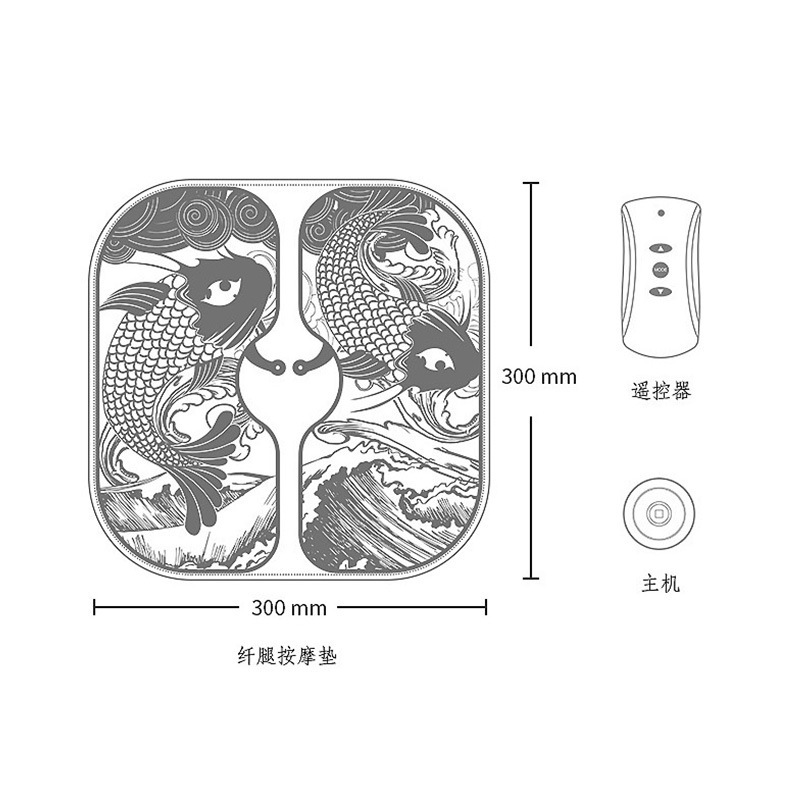 腳底脈衝按摩儀足部按摩墊 EMS腳板經絡理療USB足療機 足底按摩器