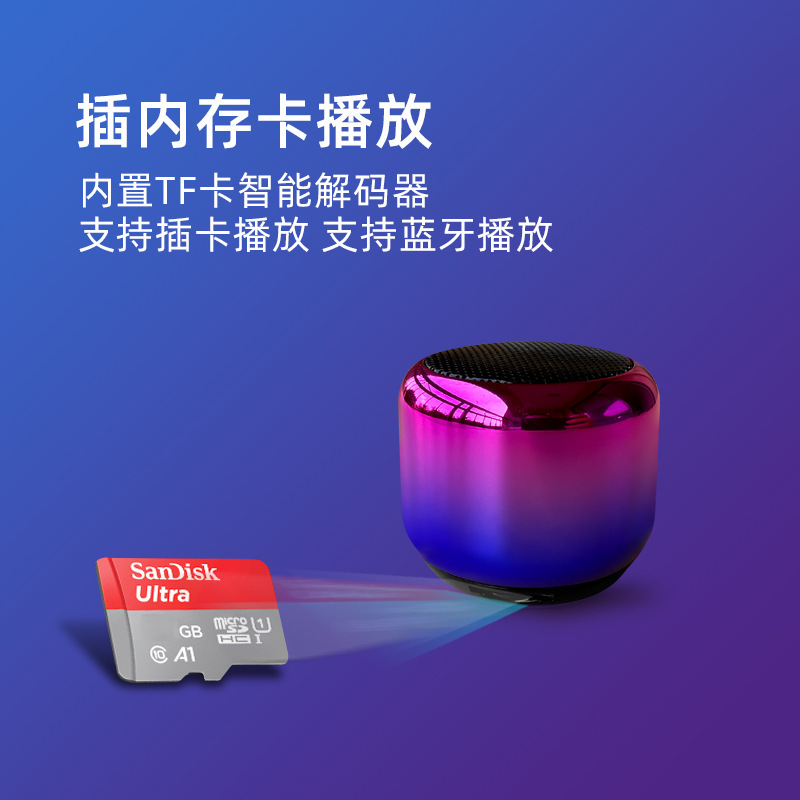 Những người nói tiếng răng xanh nhỏ, pin lớn, 10 tiếng để chơi những người bổ sung nhỏ, những người nói răng xanh.
