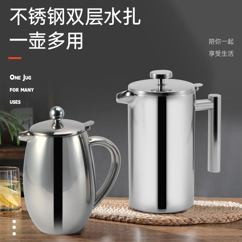 304 thép không rỉ giữa nóng nóng và chống rò rỉ thùng cà phê với chất dội thép không rỉ