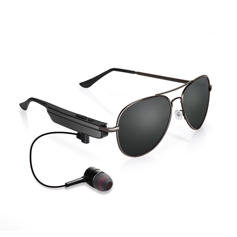 Bluetooth headphones for metal frame sunglasses.