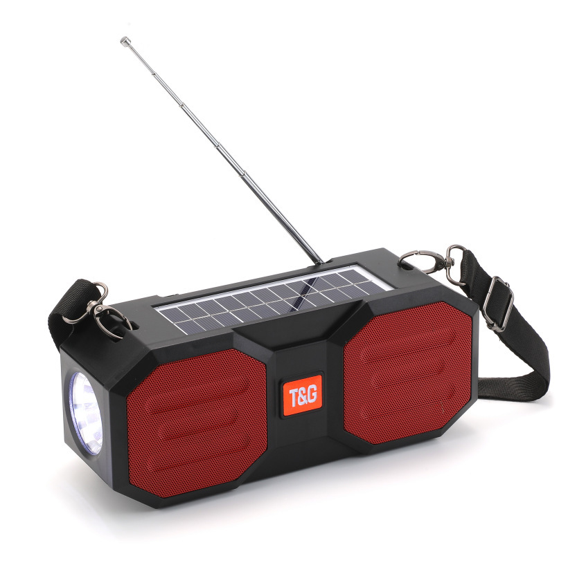 Loa Bluetooth đeo vai không dây tự sạc TT Solar hình vuông di động hai kênh Ultra Bass