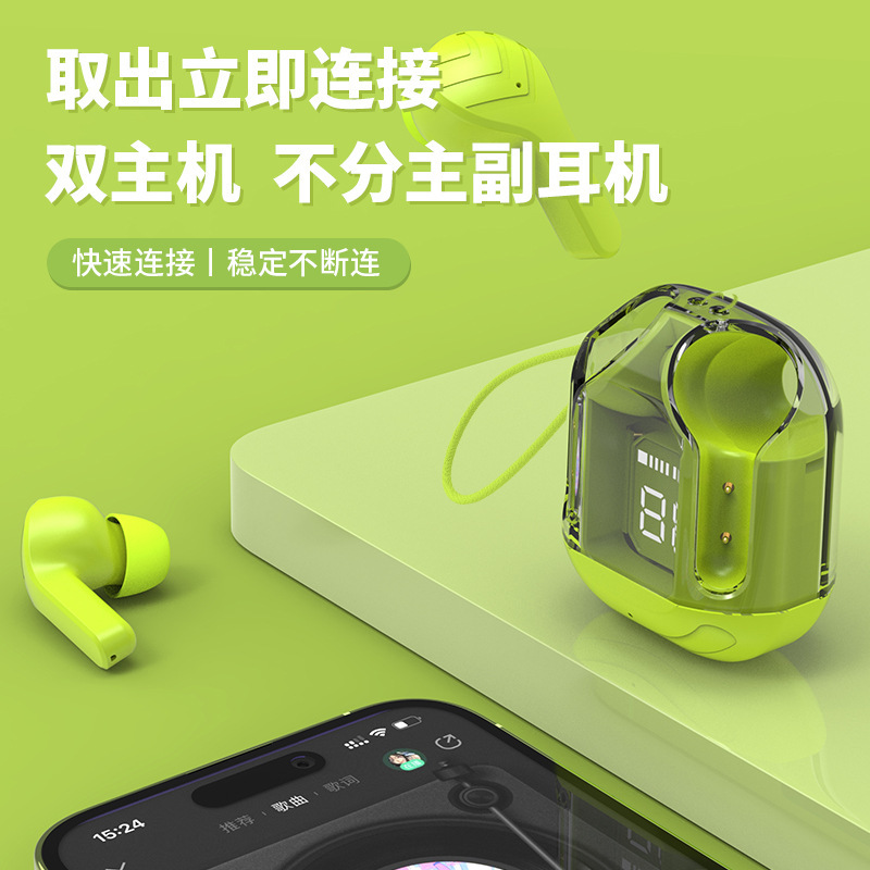 2023 Chất lượng cao Injecting Xương trong suốt điện thoại đầu vô tuyến siêu dài Âm thanh Stereo