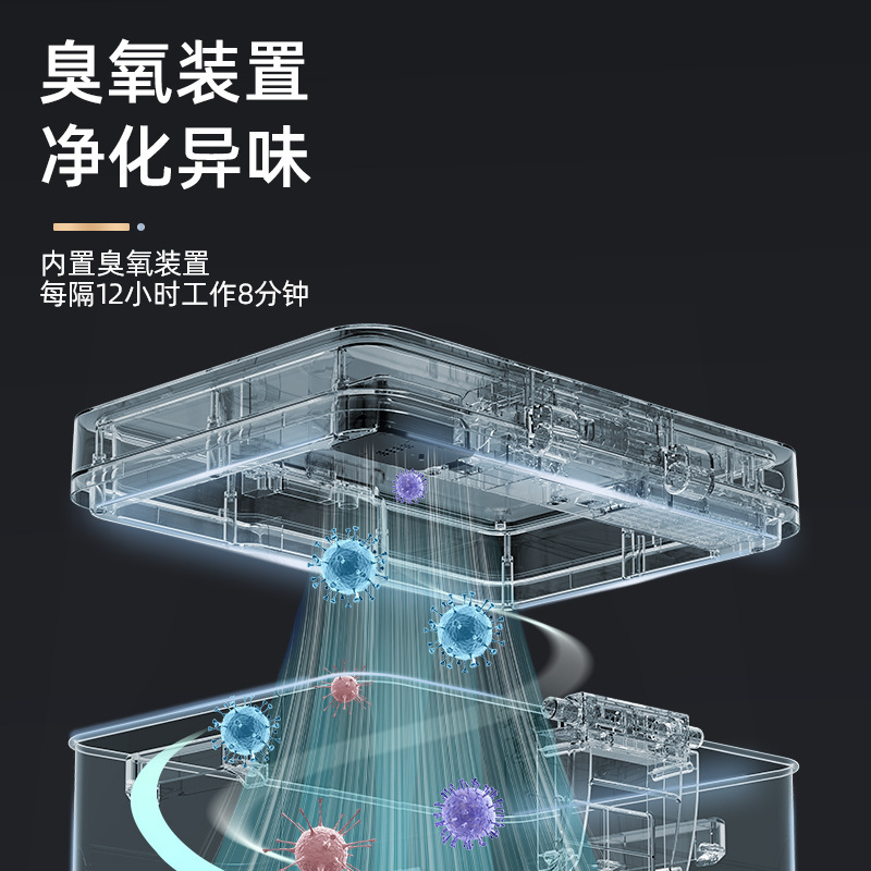 智能感应分类68L垃圾桶家用商用厨房客厅办公室带盖大容量批发