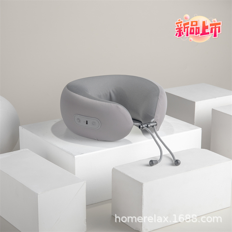 The U-style massage parlour vertebrae car carrying a massage pillow trip can be delivered in one hand.