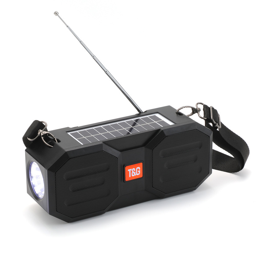 Loa Bluetooth đeo vai không dây tự sạc TT Solar hình vuông di động hai kênh Ultra Bass