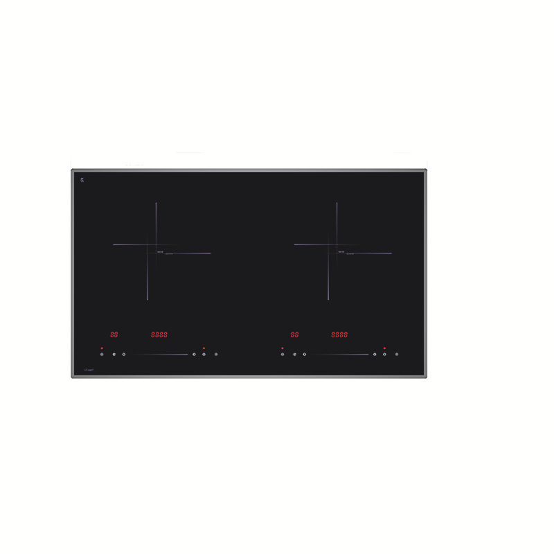 Double-headed 4,400 WW power boilers embedded in a double-bore electromagnetic stove with an electromagnetic furnace exceeding 220 V