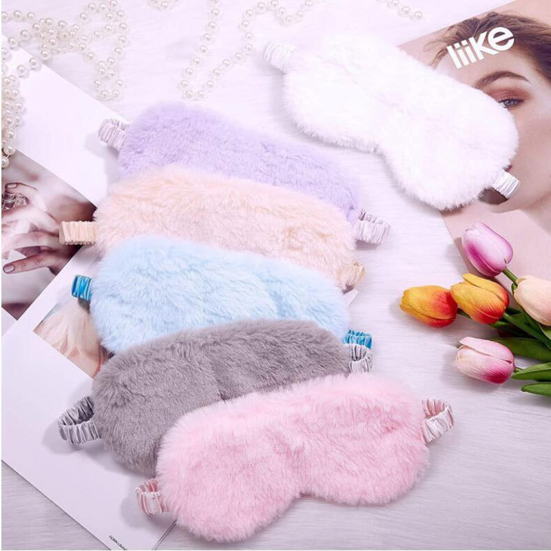 Tóc thỏ ngắn, miếng che mắt ngủ, không khí thoải mái, mắt cắt da, mắt rơi và mắt mùa đông.
