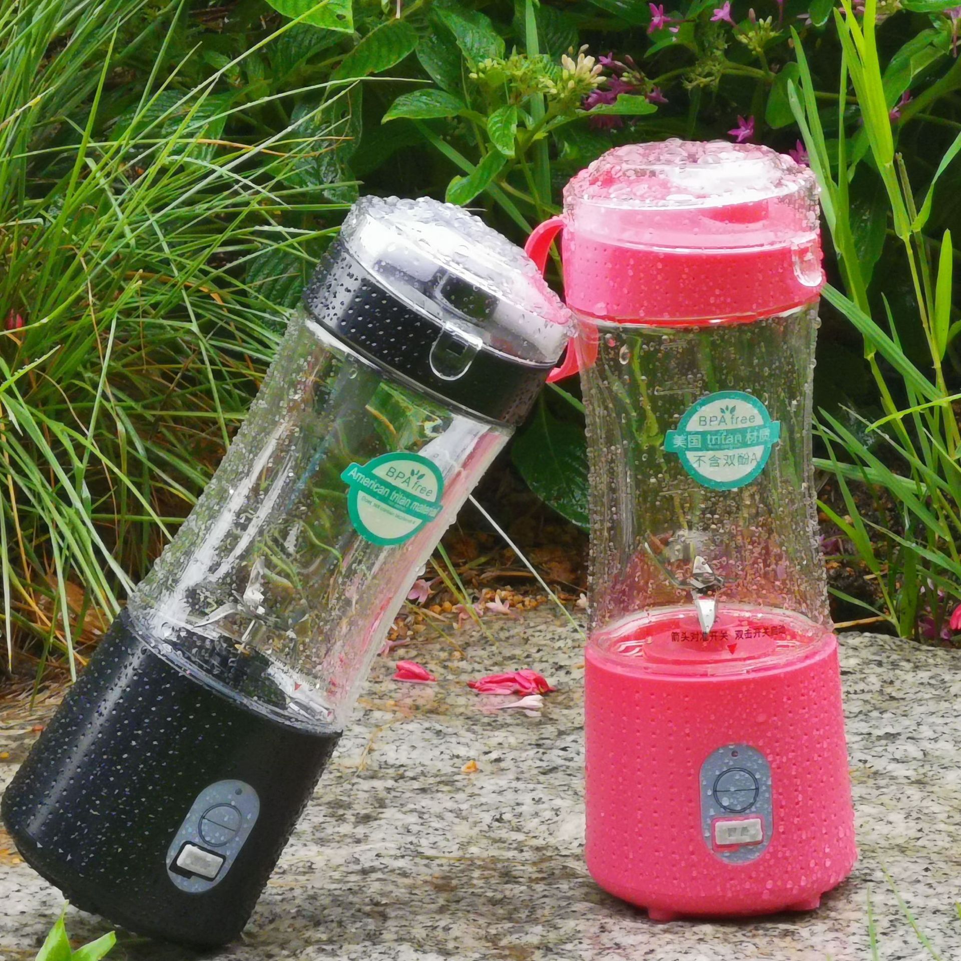 Một máy nước trái cây nhỏ ở nhà cho máy sản xuất đồ ăn vặt Amazon, cốc nước ép điện xách tay.