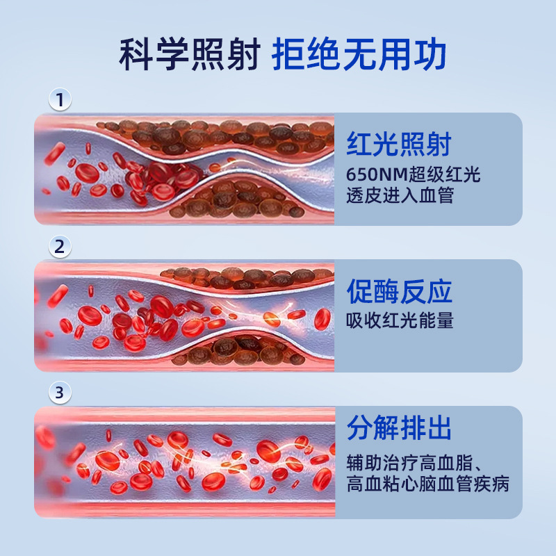 紅藍光量子光灸儀紅藍光治療儀器頸部血管按摩儀治療儀 源頭工廠