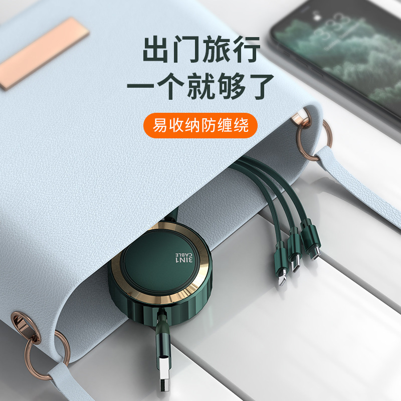 3-3 dòng dữ liệu, 3 ăn 1 điện thoại, quảng cáo quà tặng, dây điện thoại 3 ăn 3-3.