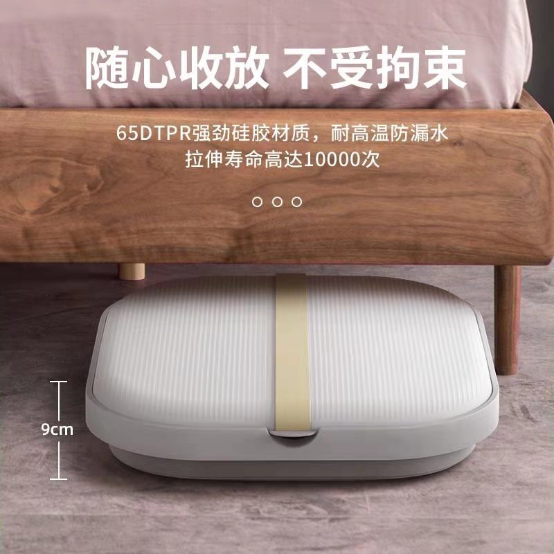 可摺疊泡腳桶加熱恆溫電動按摩家用小型全自動足浴盆便攜足浴器