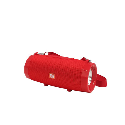Một loa phóng thanh tầm xa với khẩu đại bác âm thanh thấp bên ngoài cửa với một đèn pin nghệ thuật với một hộp gắn thiết bị điện răng xanh.