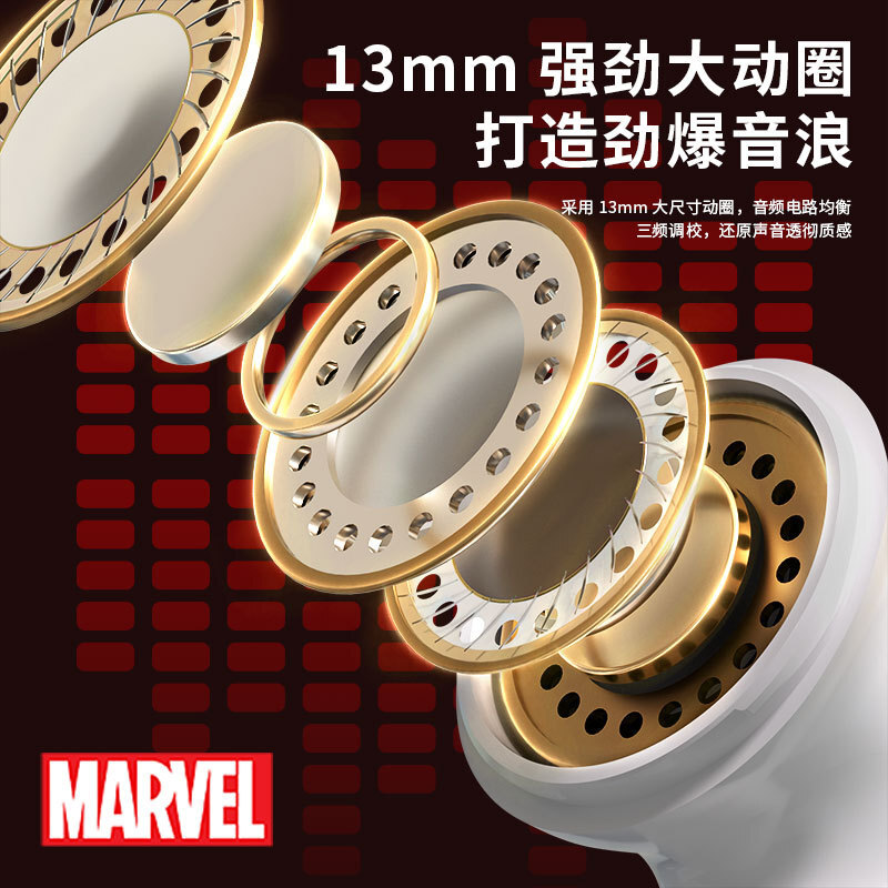 Marvel chơi mà không chậm trễ với một âm lượng lớn của tai nghe không có răng xanh cao độ
