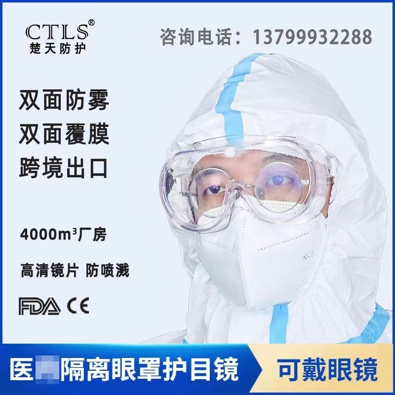 Chu Tin-Eyed medical eyeglasses to protect the eyes from the fog.