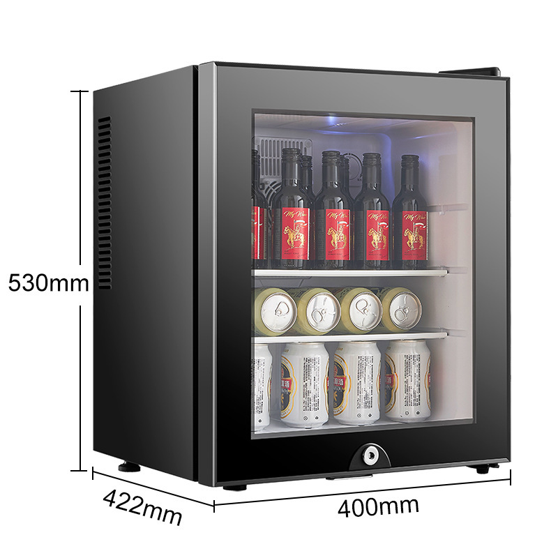 40L Hotel Room Refrigerator, supporting logo customisation, colour customisation, paper-based storage and delivery.