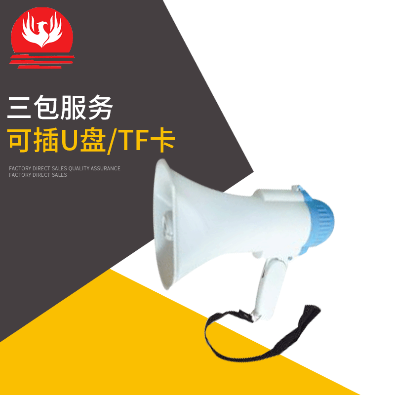 Lithium battery hand-held voice-speaker.