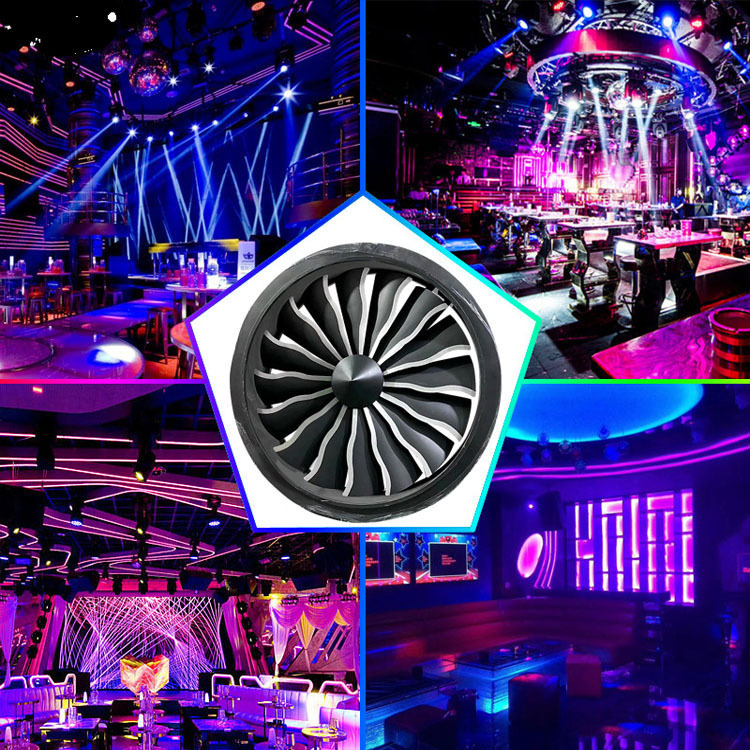 The stage engine fan light bar, LED full-coloured, color-changed horse-run industrial windmill wholesale.