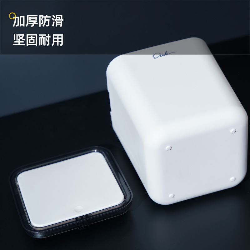 Thùng rác để bàn có nắp vuông, thùng rác nhỏ cho phòng khách, thùng rác mini