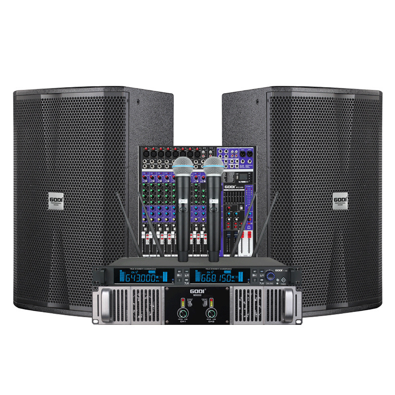 GODI Single 15-inch live sound set for the big wedding party, KTV, full power.