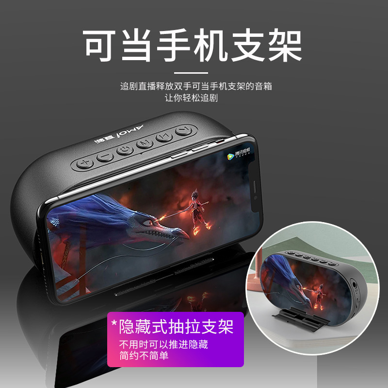 Đồng hồ báo thức nhỏ màu xanh dương có dây thấp, âm thanh của răng xanh được mã hóa cho tất cả.
