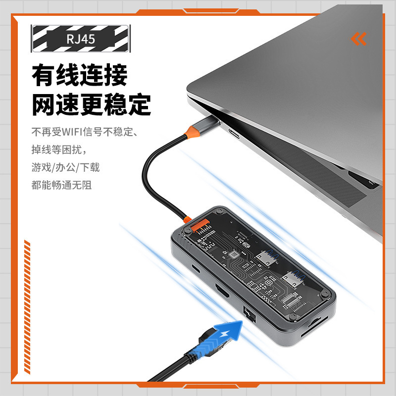 Chi nhánh kiểu trong suốt Trạm mở rộng máy tính xách tay đa mục đích của Trung tâm điều khiển bằng cách mở rộng USB
