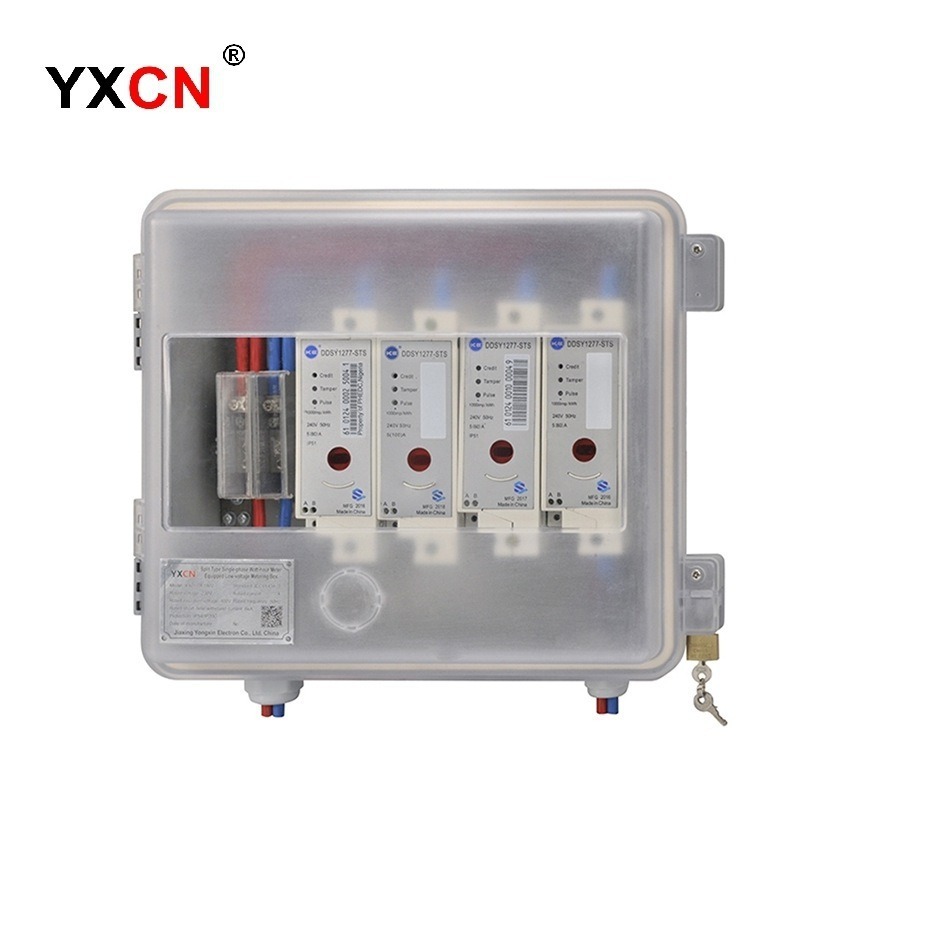 Xuất khẩu các hộp đo mét nhựa thông minh nhất nước do Châu Phi tự chế ra, các hộp đo mét trong suốt bằng nhựa PC ABS