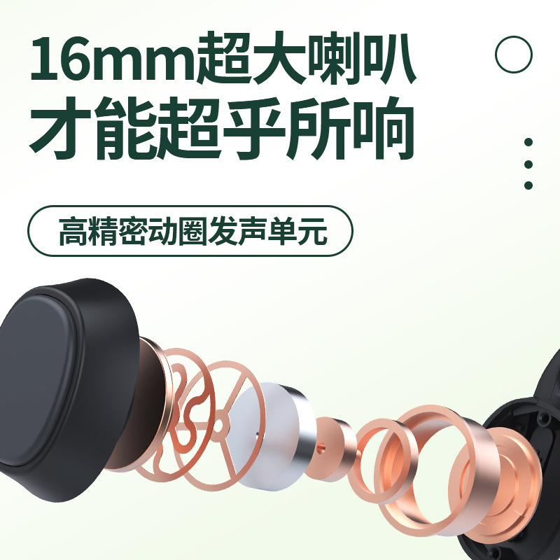 Điều khiển xương Tai nghe, 2023 chuyển động không dây mới, nút tai mở.