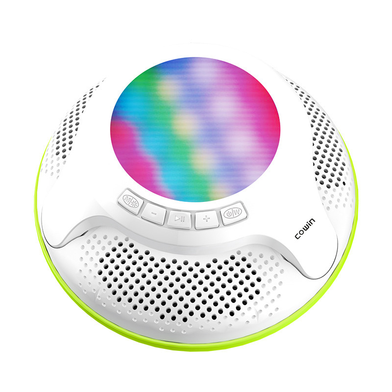 IPX 7-water-free bluetooth-box minisonics with stereo-low-sounded outdoor lights for children.